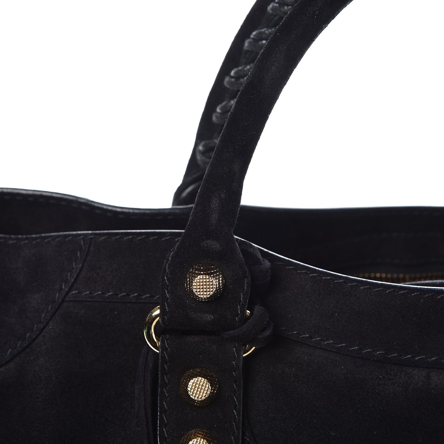 Balenciaga Baby Daim Suede Giant 12 Gold Hardware City Black 8 of 16
