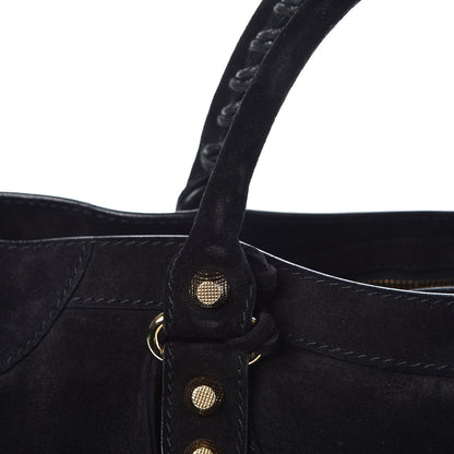 Balenciaga Baby Daim Suede Giant 12 Gold Hardware City Black 8 of 16