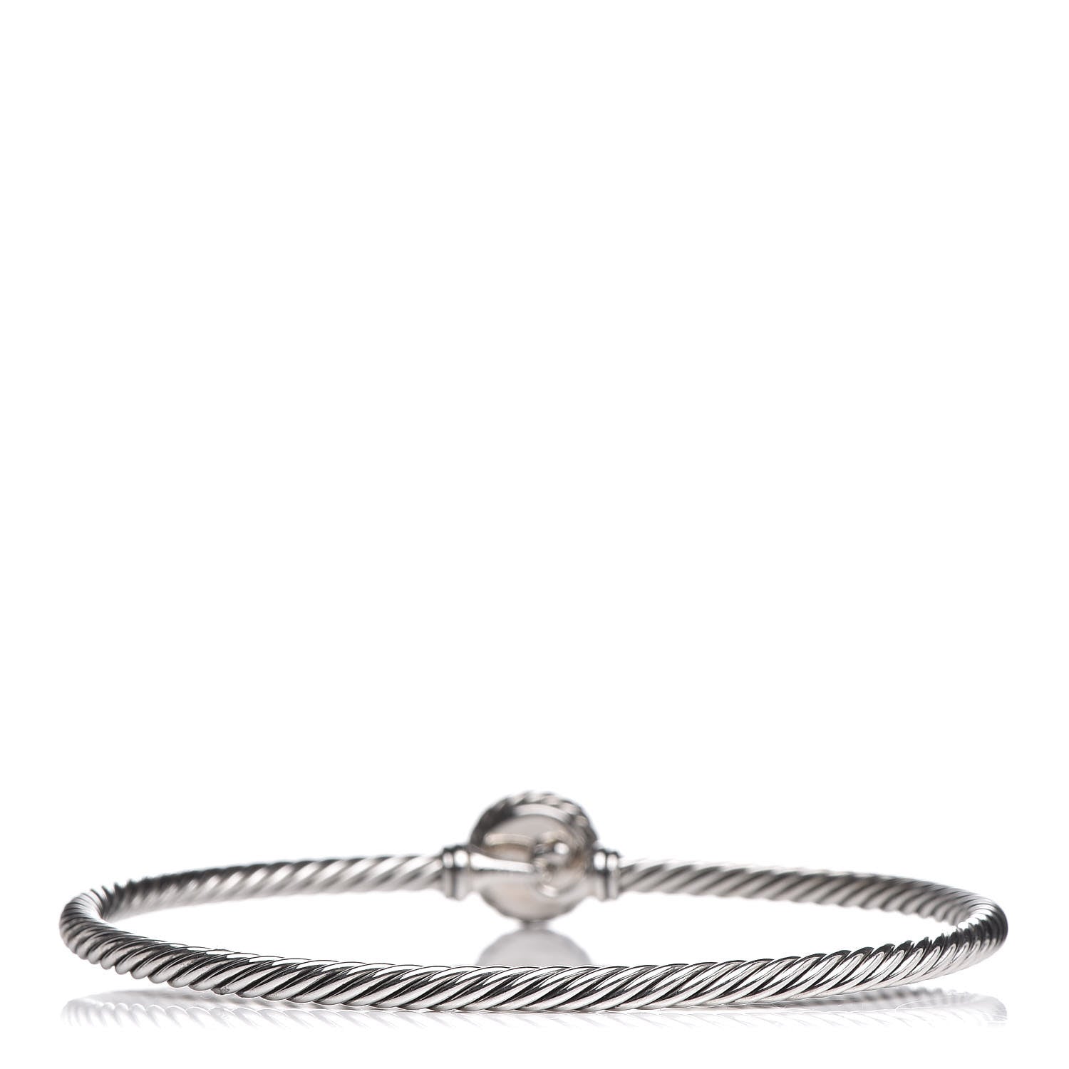 David Yurman Sterling Silver Turquoise 3mm Chatelaine Bracelet 3 of 4