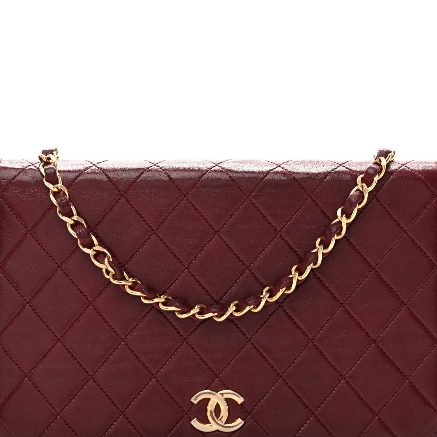 Chanel Lambskin Quilted Small Single Flap Bordeaux 8 of 14