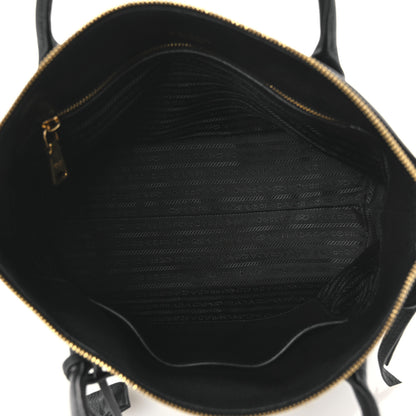 Prada Vitello Daino Small Tote Black 5 of 10