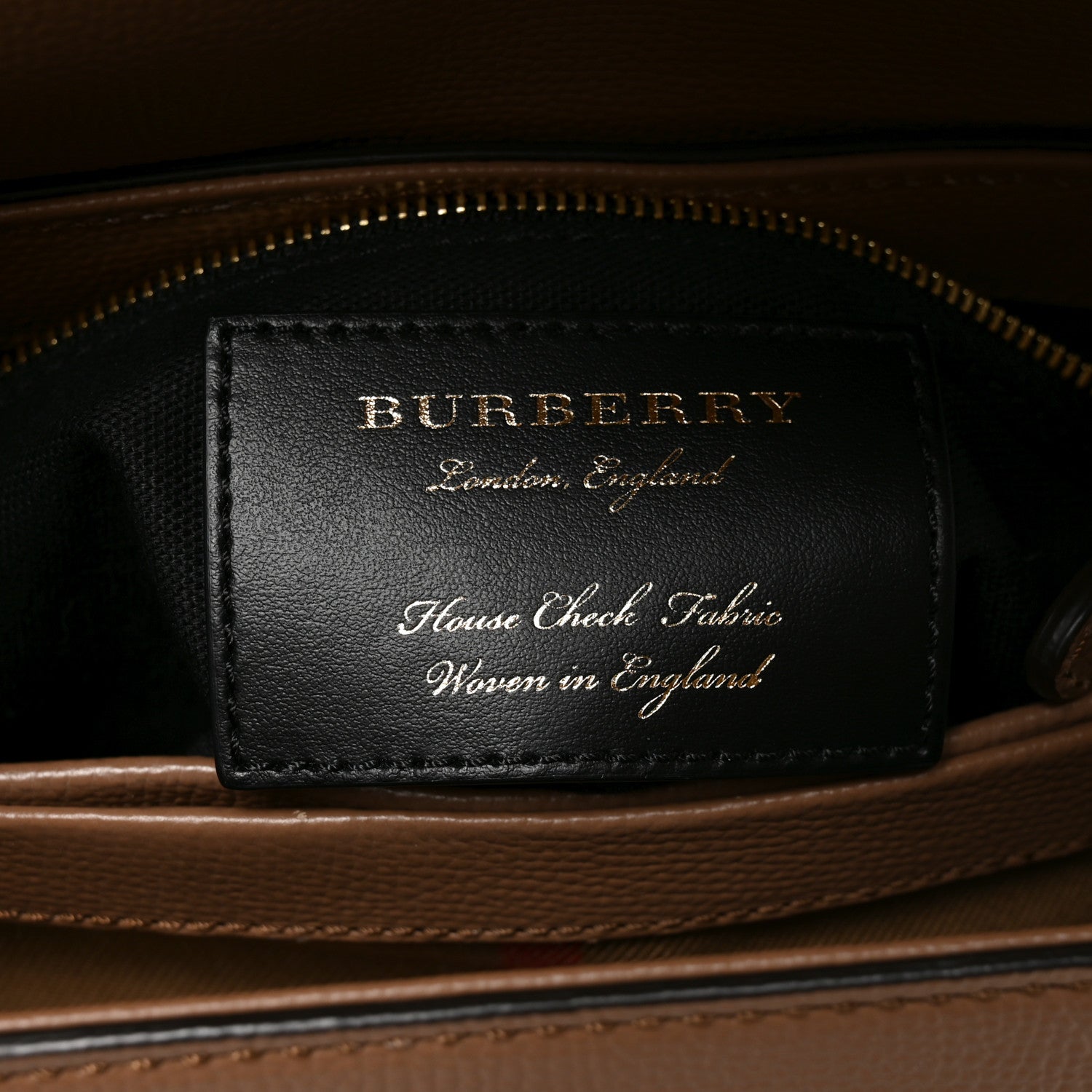 Burberry Derby Calfskin House Check Small Camberley Dark Sand 6 of 9