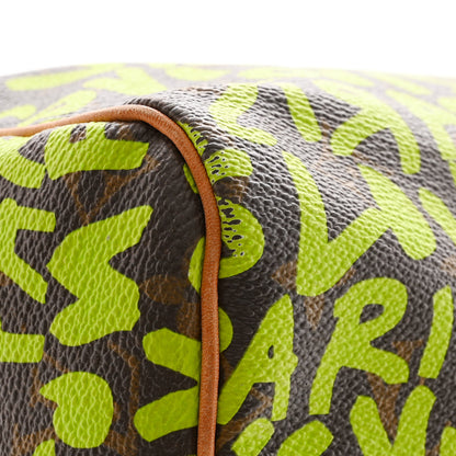 Louis Vuitton Monogram Graffiti Speedy 30 Green 16 of 16