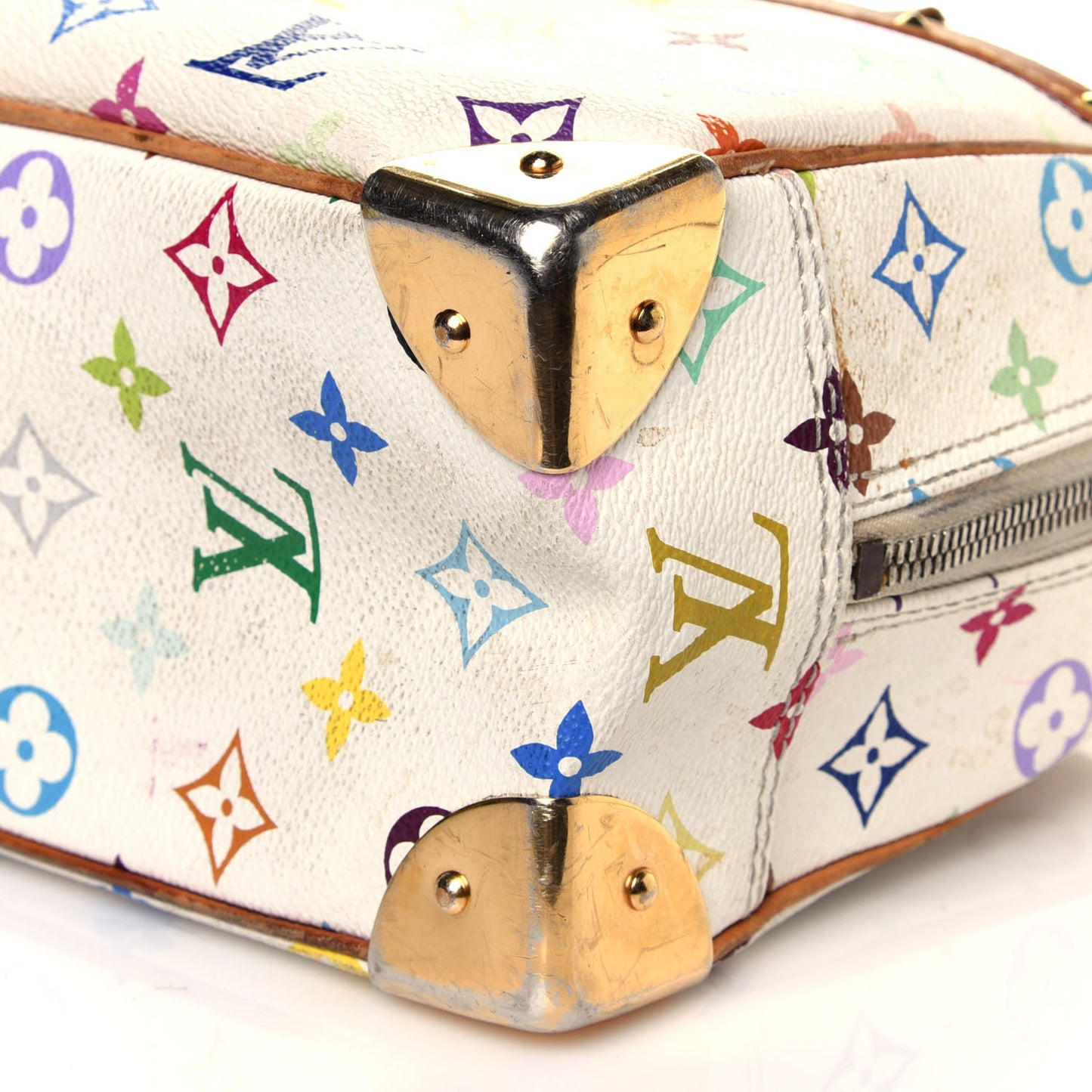 Monogram Multicolor Trouville White