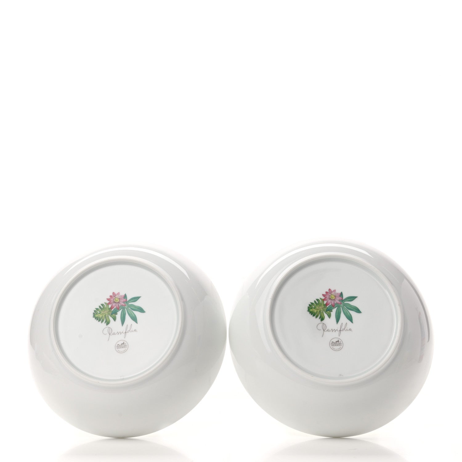Hermes Porcelain Passifolia Cereal Bowl Set of 2 4 of 9