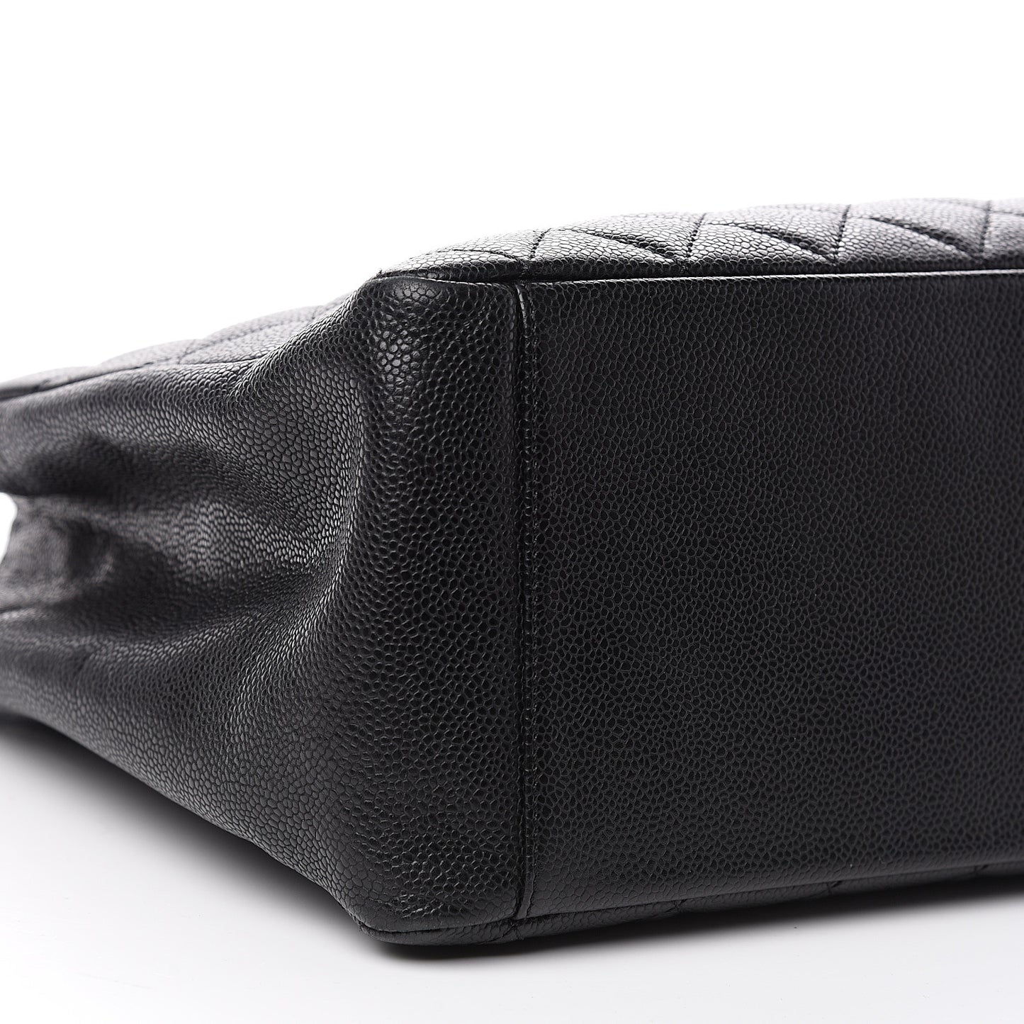 Caviar Quilted Grand Shopping Tote GST Black
