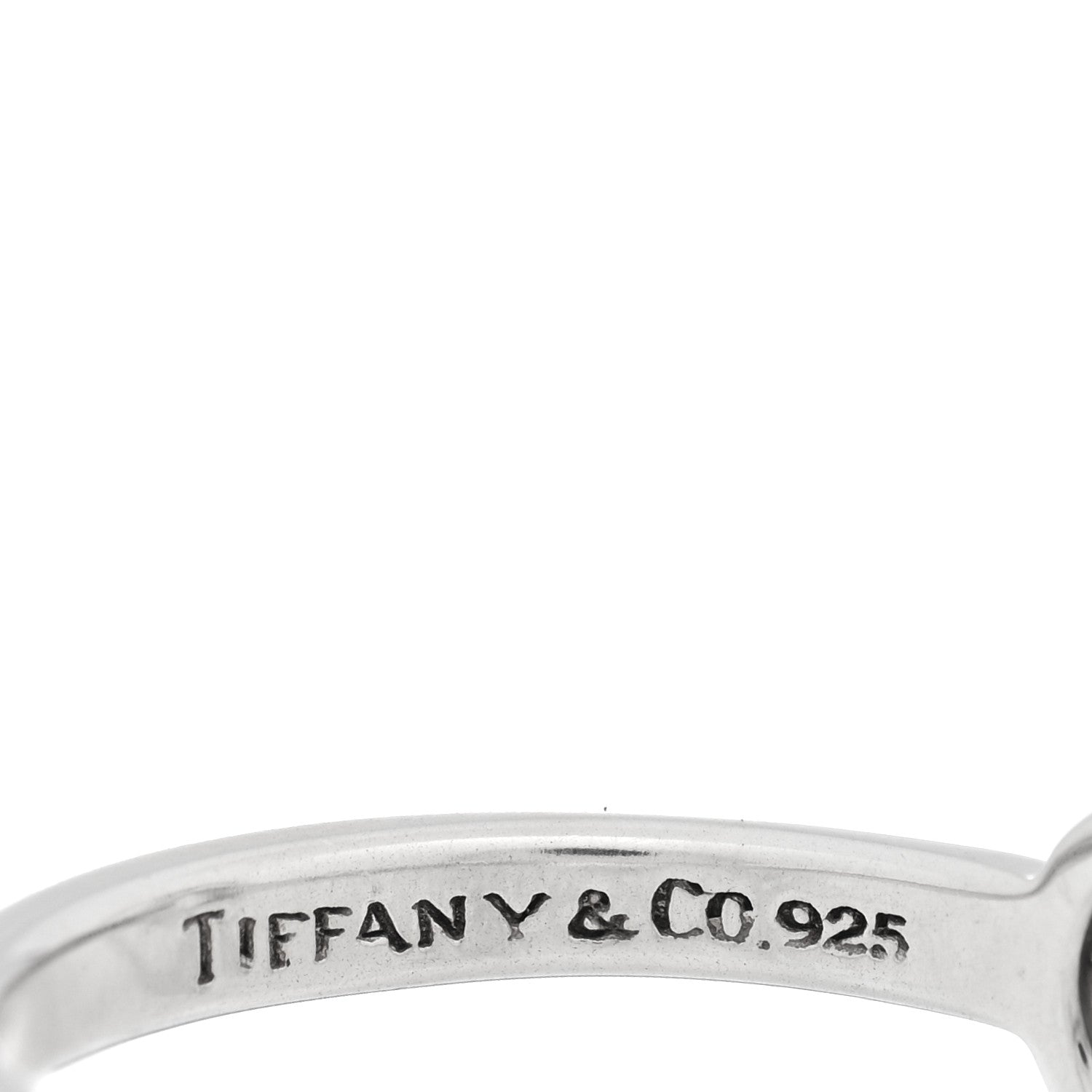 Tiffany Sterling Silver Atlas Round Medallion Ring 53 6.5 4 of 5