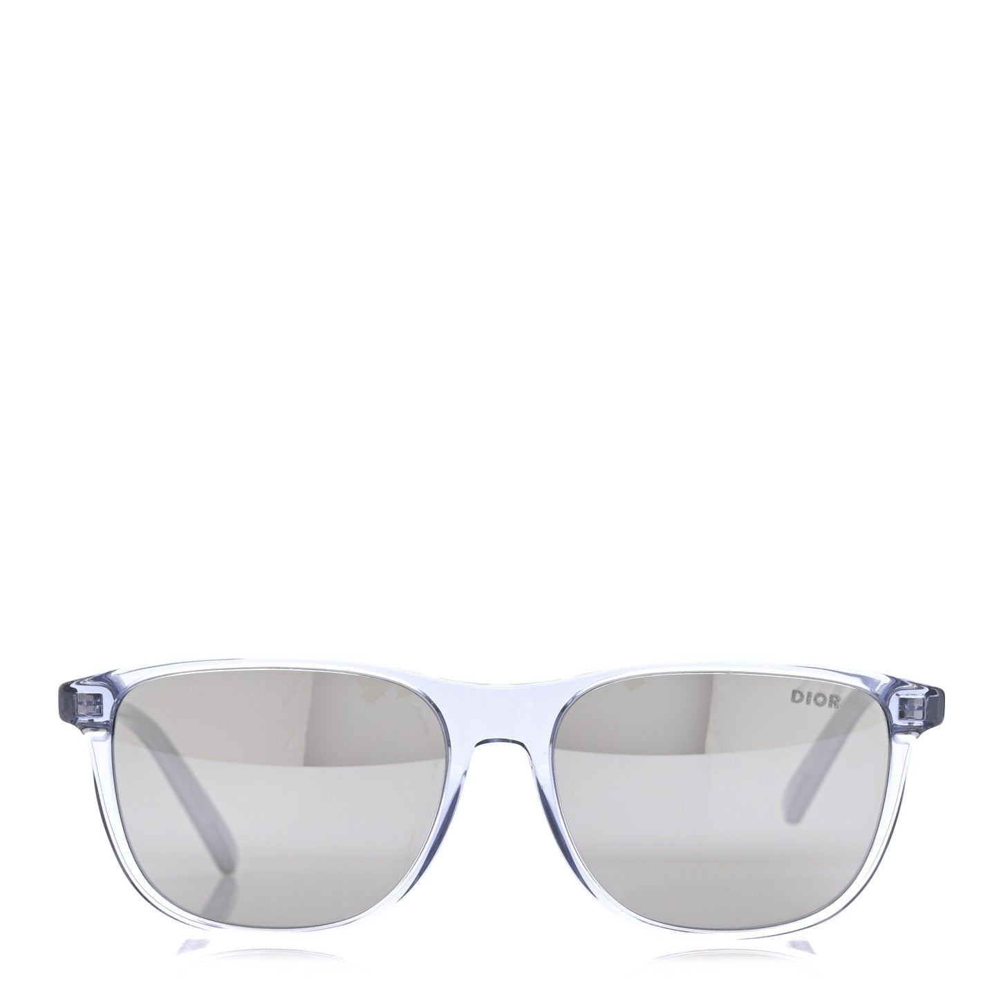 Acetate InDior S3I Rectangle Sunglasses Transparent Blue