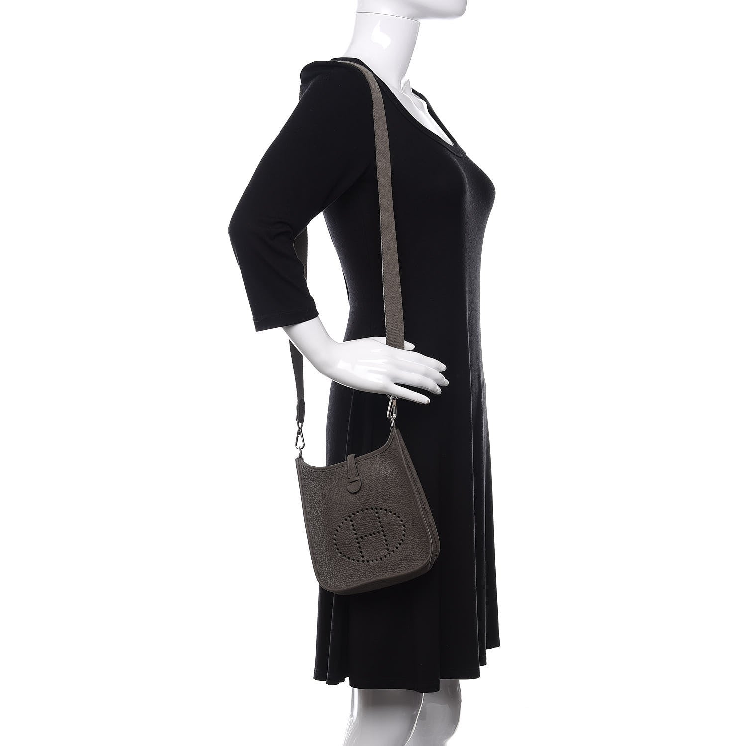 Hermes Taurillon Clemence Evelyne TPM Etain 2 of 11
