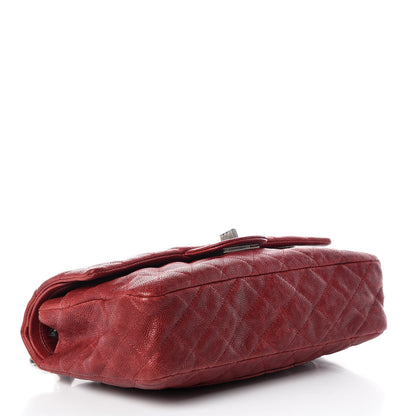 Chanel Washed Caviar Quilted 2.55 Reissue 225 Bijoux Chain Flap Red 4 of 10