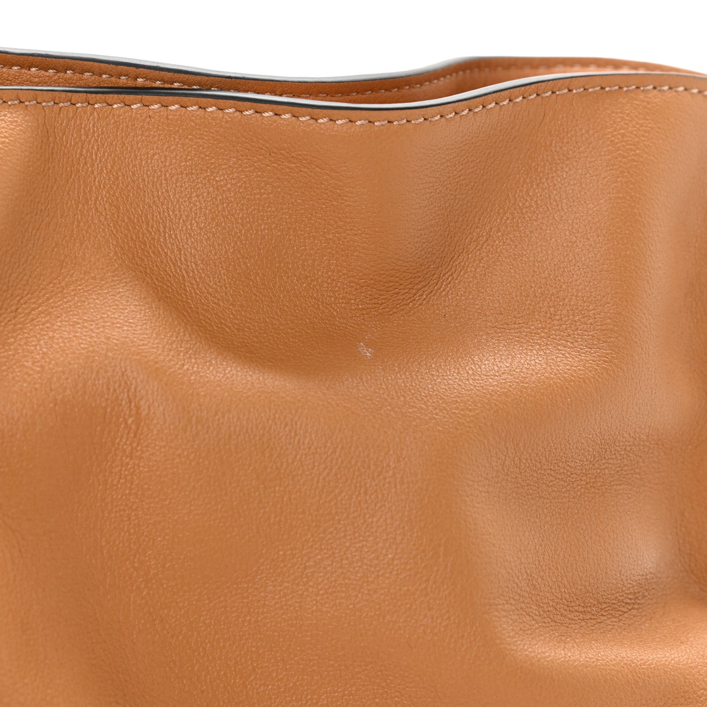 Calfskin Mini Flamenco Knot Clutch Warm Desert