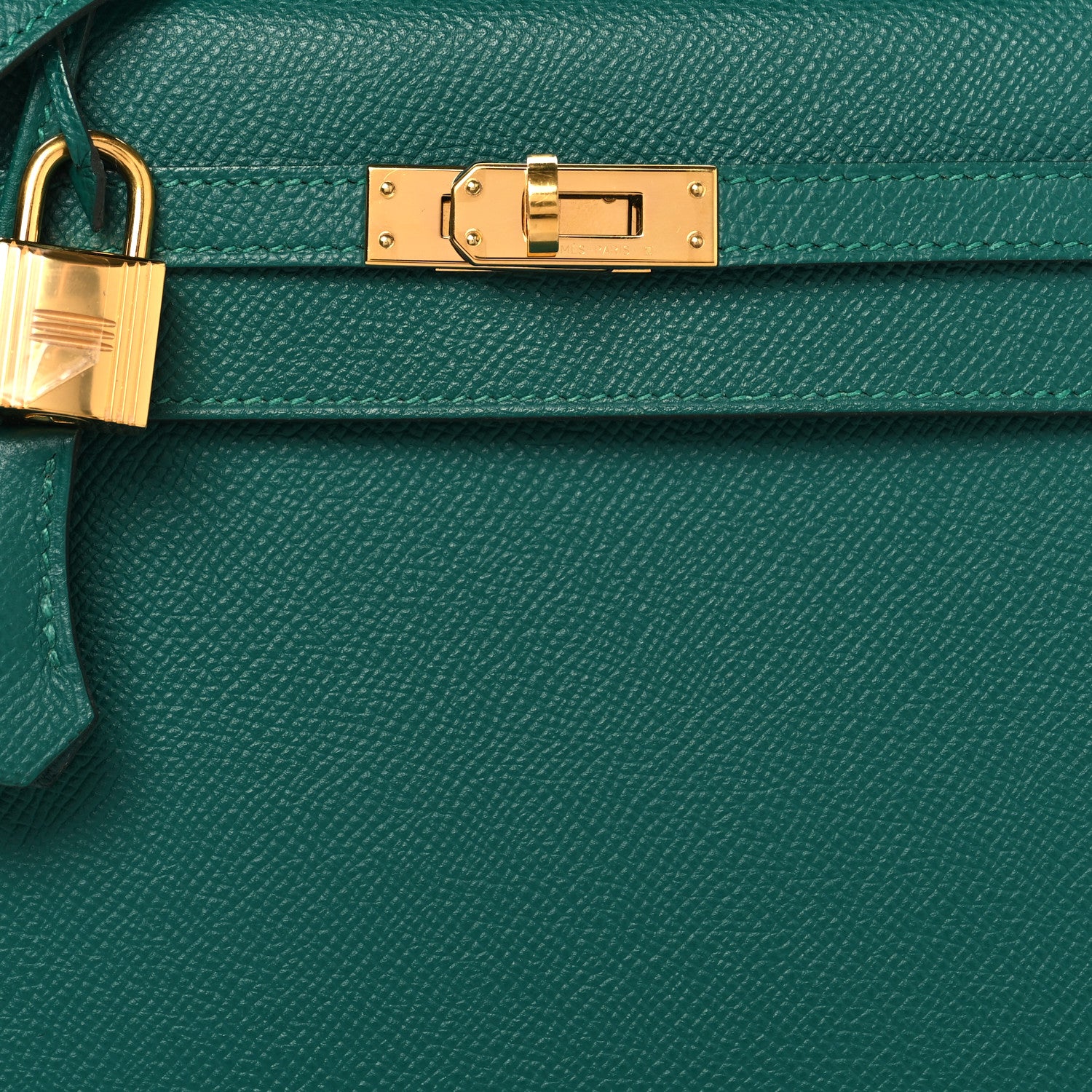 Hermes Epsom Kelly Sellier 25 Malachite 8 of 12