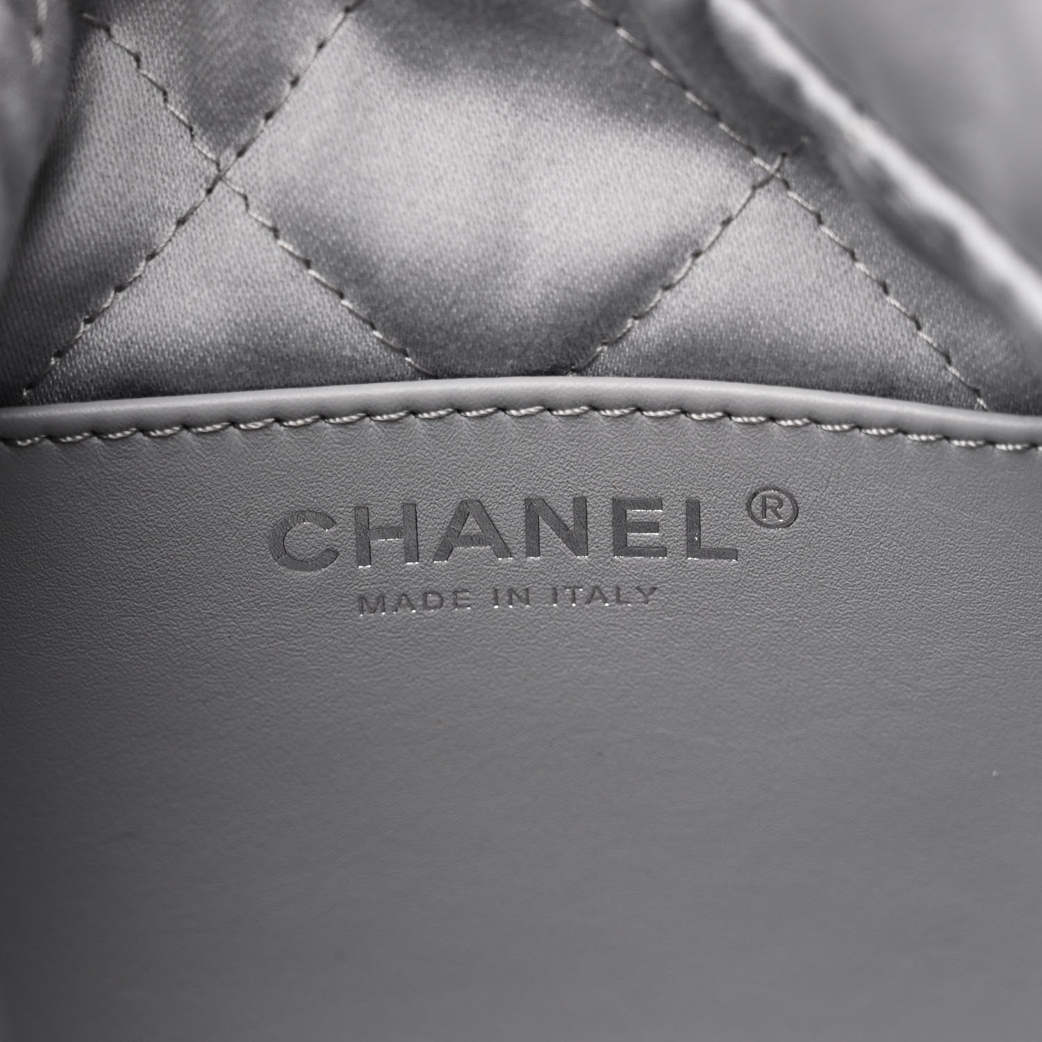 Chanel Shiny Calfskin Quilted Mini Chanel 22 Grey 7 of 11