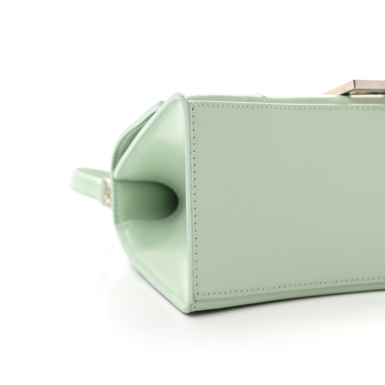 Balenciaga Shiny Box Calfskin Small Hourglass Top Handle Bag Light Green 6 of 7