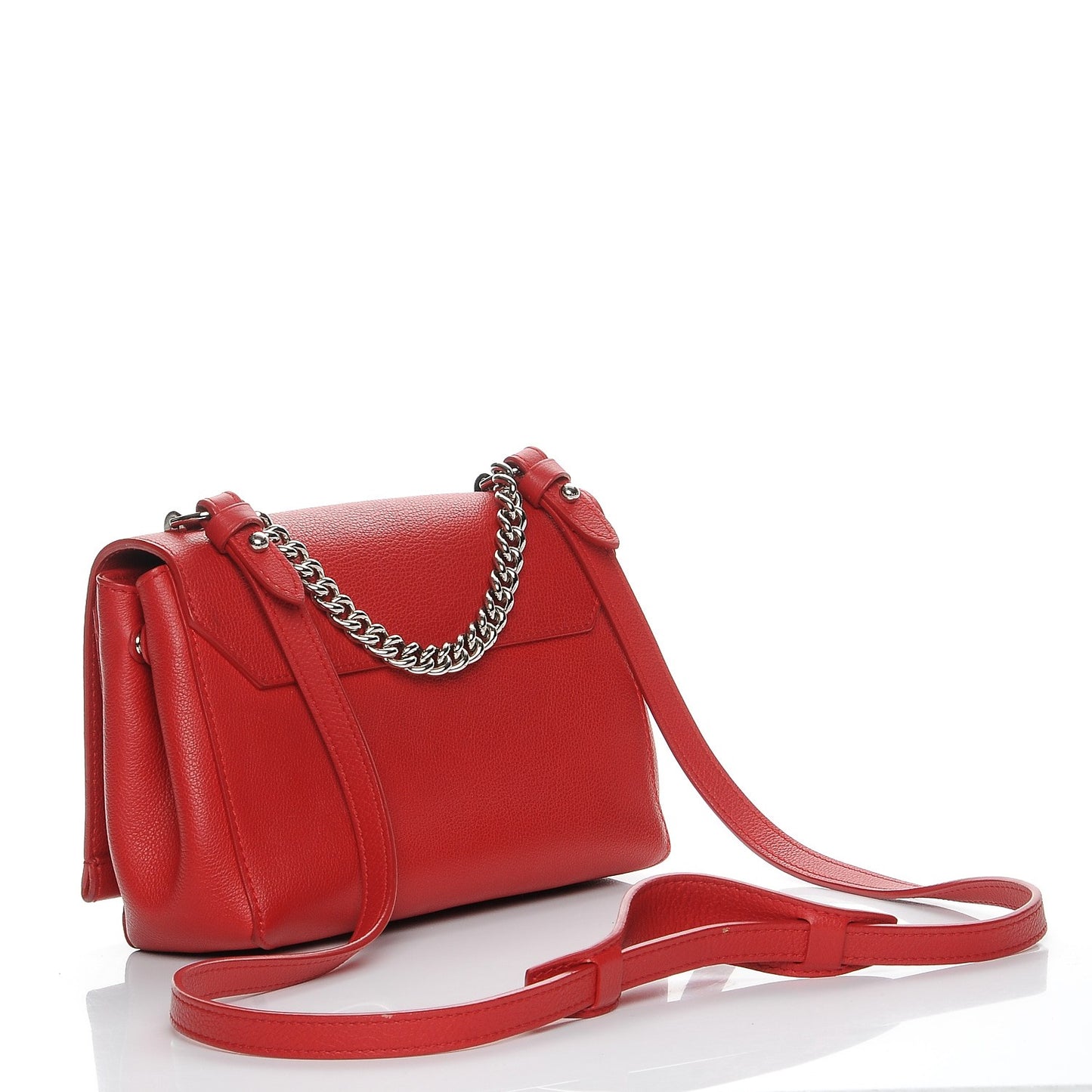 Calfskin Lockme II Chain Bag BB Rubis