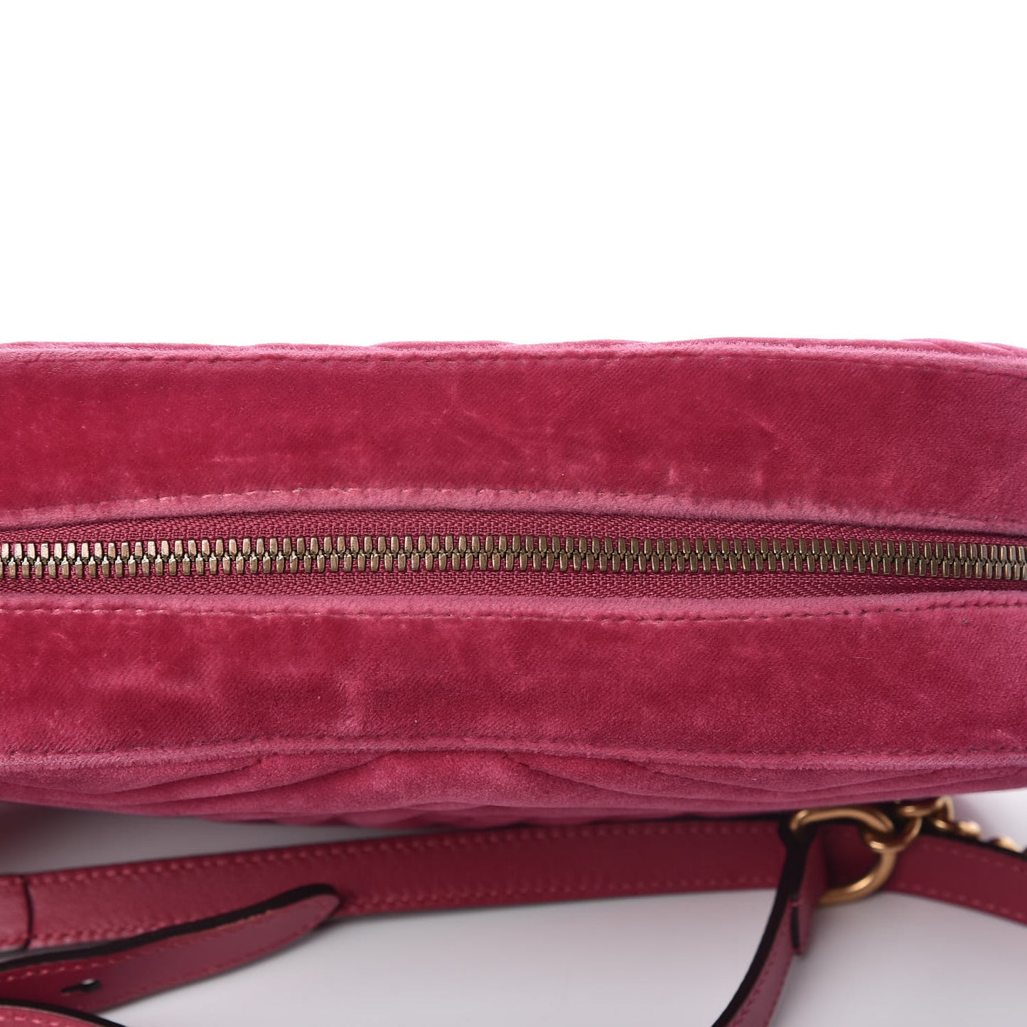 Velvet Matelasse Small GG Marmont Chain Shoulder Bag Light Raspberry Rose