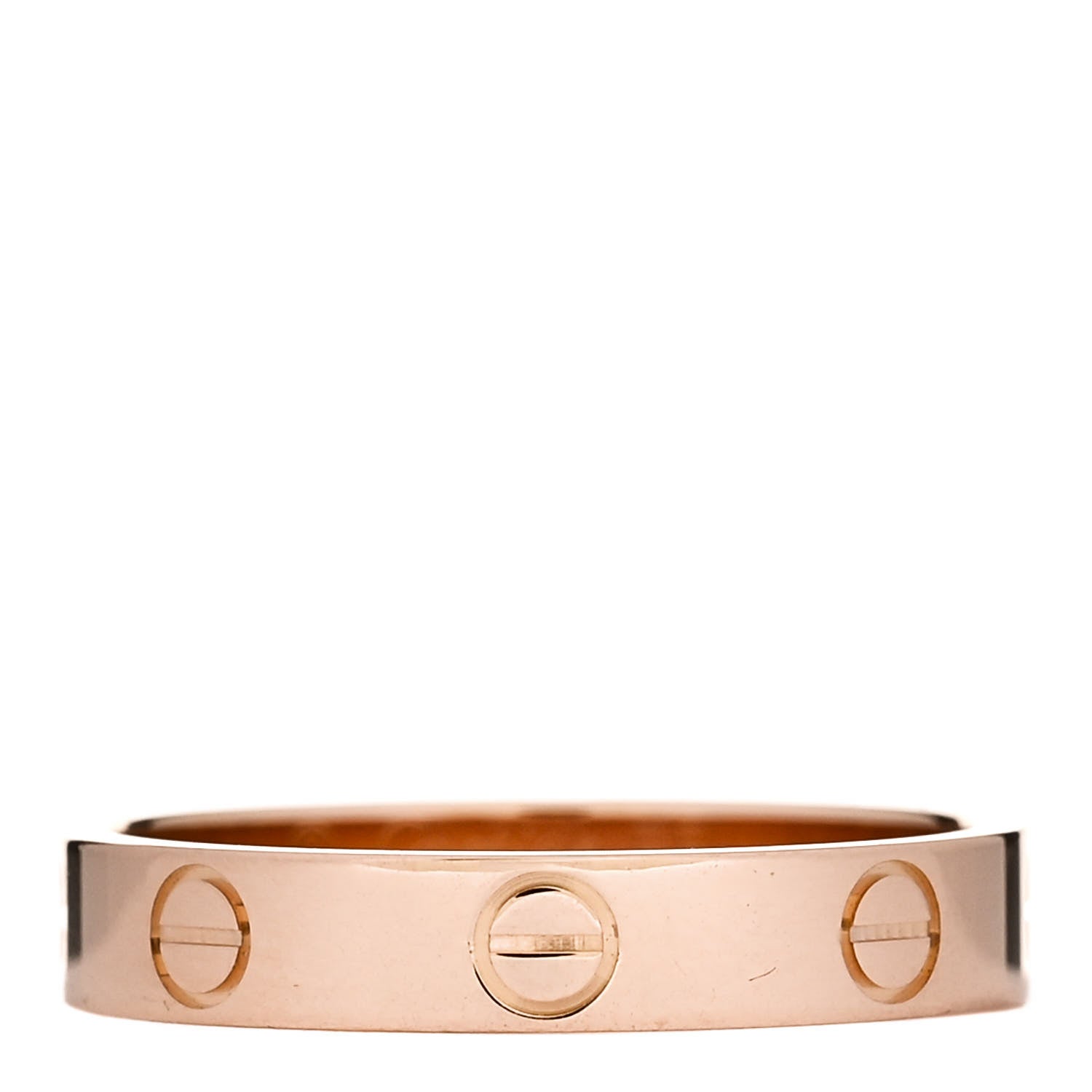 Cartier 18K Pink Gold 3.5mm LOVE Wedding Band Ring 55 7.25 1 of 4