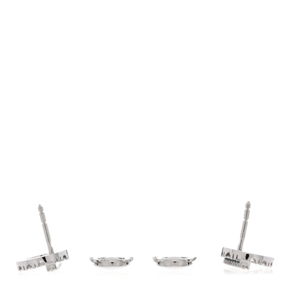 Hermes 18K White Gold Diamond Finesse Earrings 3 of 5