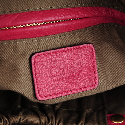Chloe Calfskin Medium Marcie Satchel Peony Red 6 of 7