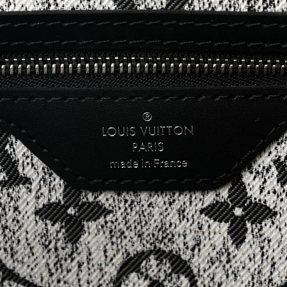 Louis Vuitton Denim Monogram Jacquard Neverfull MM Grey 7 of 10