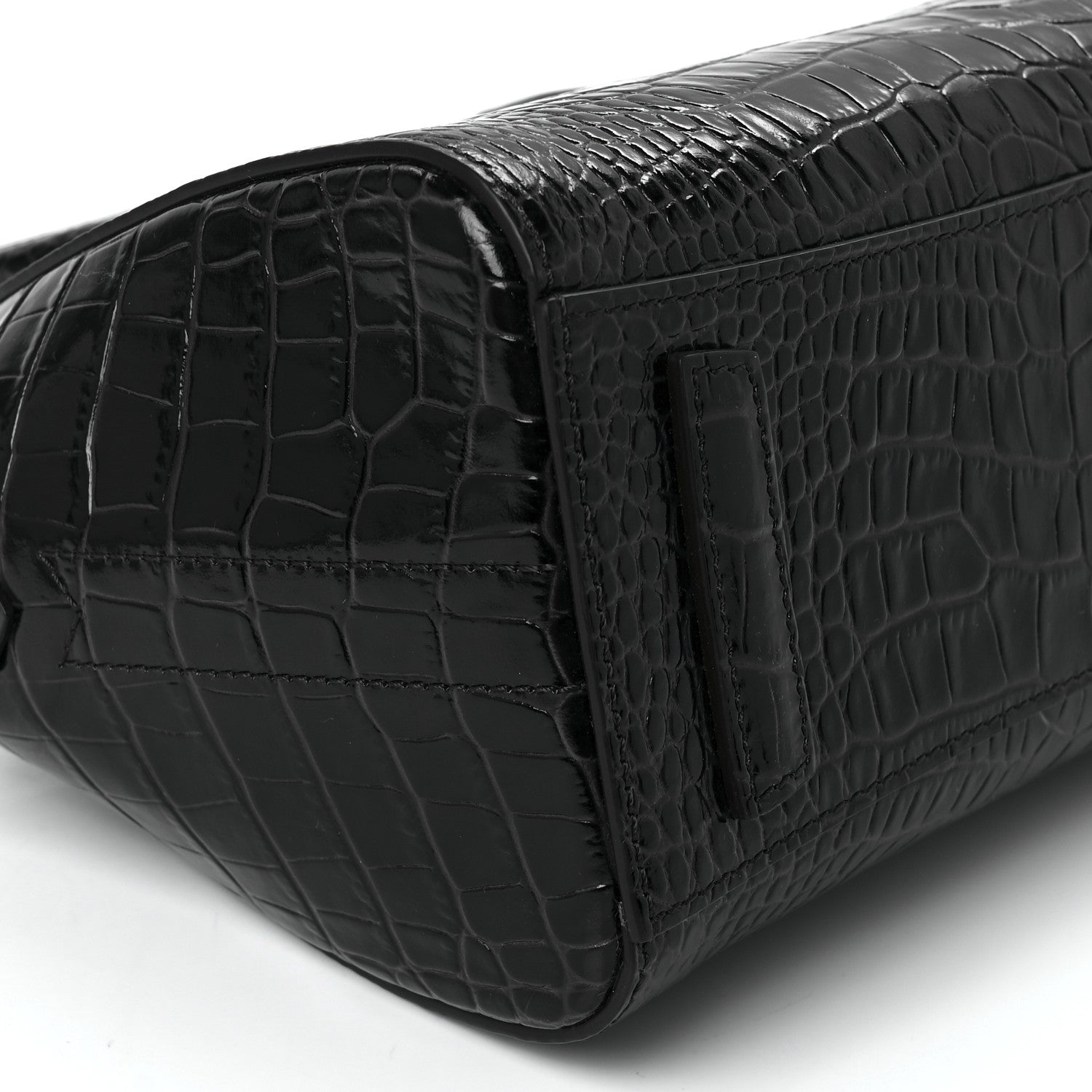 Givenchy Calfskin Crocodile Embossed Mini Antigona Deep Blue 11 of 12