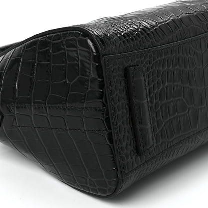 Givenchy Calfskin Crocodile Embossed Mini Antigona Deep Blue 11 of 12