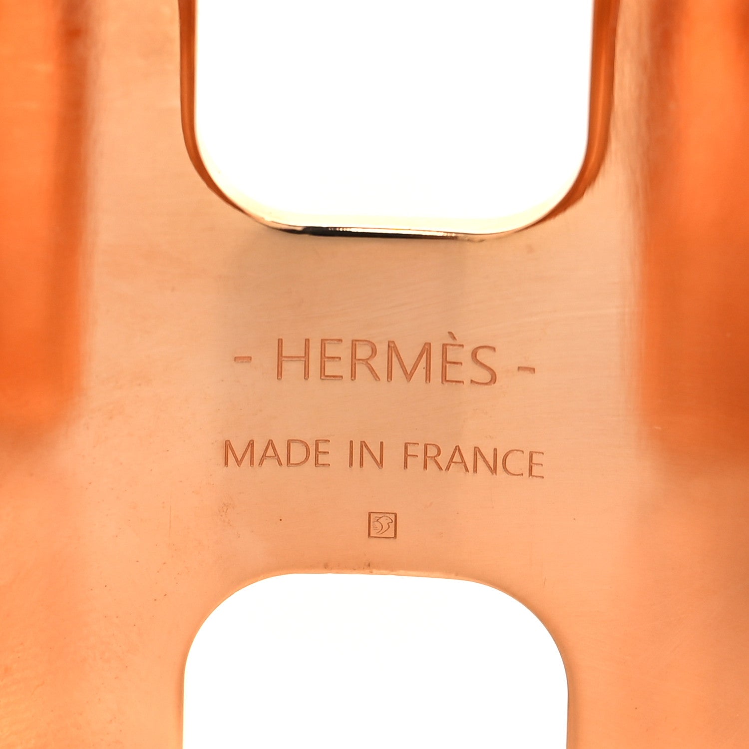 Hermes Epsom Olympe Cuff Bracelet Etoupe 4 of 4