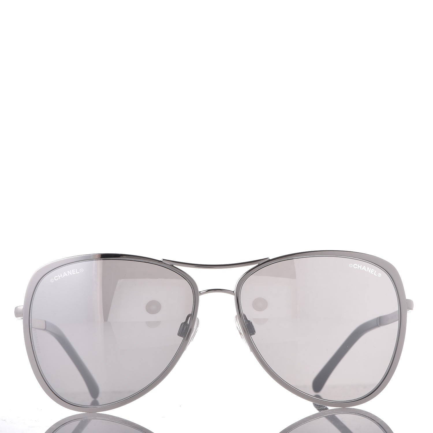Chanel Mirrored Pilot Summer Sunglasses 4223 Silver 3 of 8