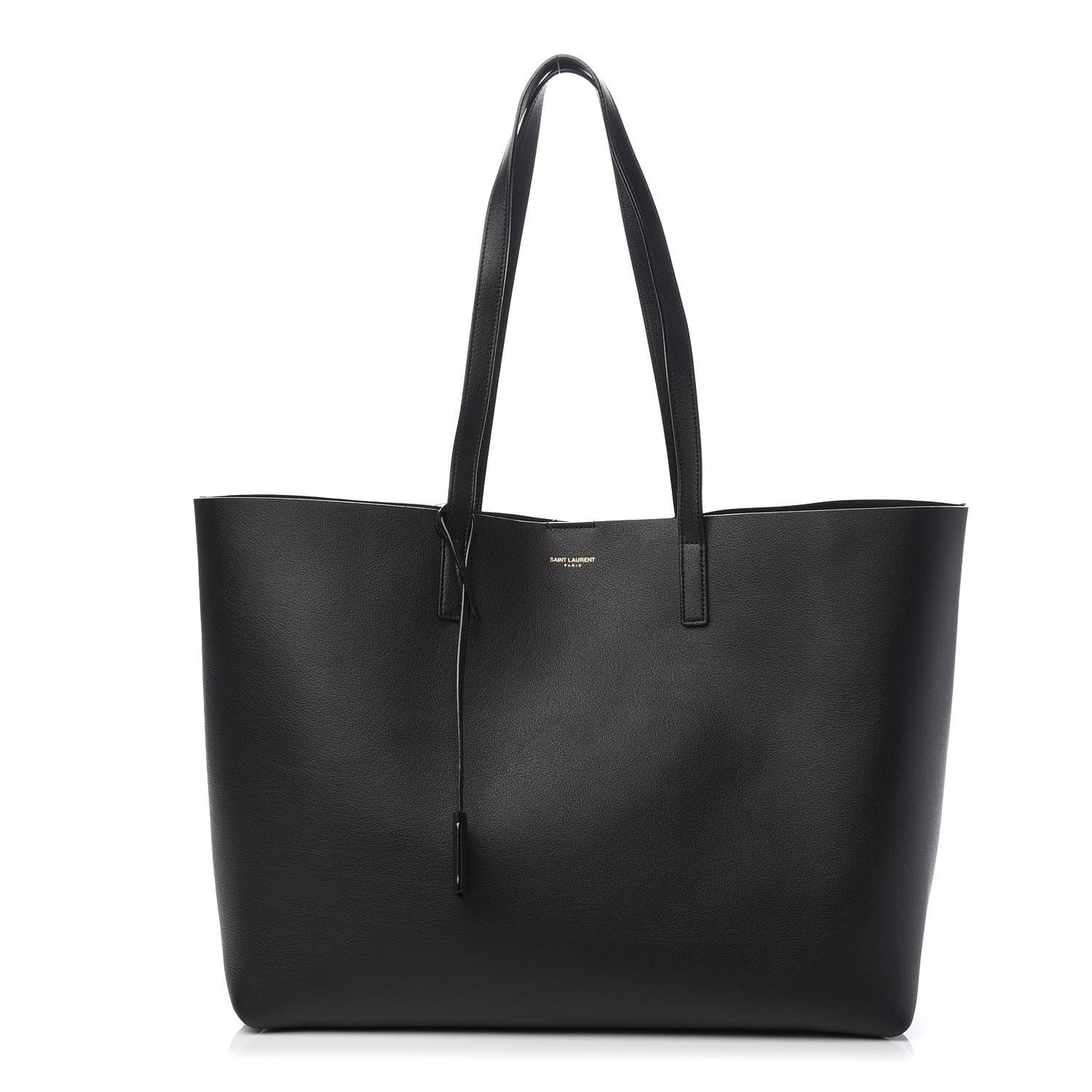 Calfskin Large Shopping Tote Black