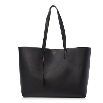 Saint Laurent Calfskin Large Shopping Tote Black 3 of 8