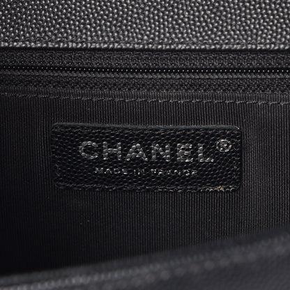 Chanel Caviar Quilted New Medium Boy Flap Black 8 of 10