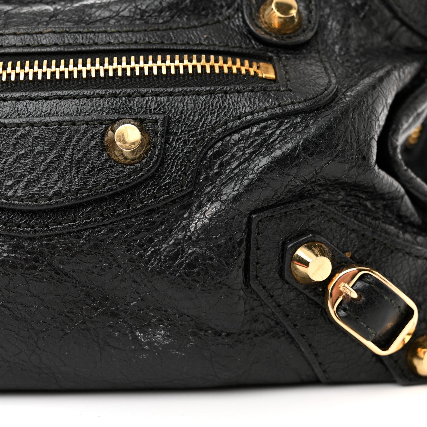 Balenciaga Agneau Classic Gold Hardware Mini City Black 16 of 18