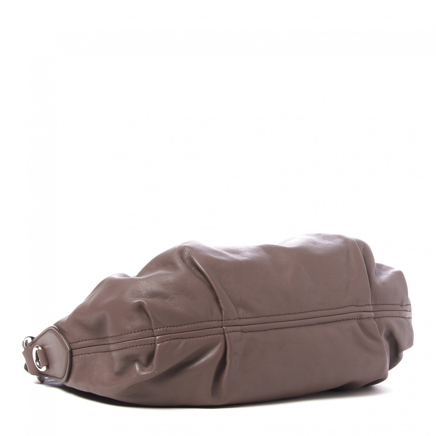 Prada Soft Calfskin Pleated Belt Hobo Bambu 3 of 8