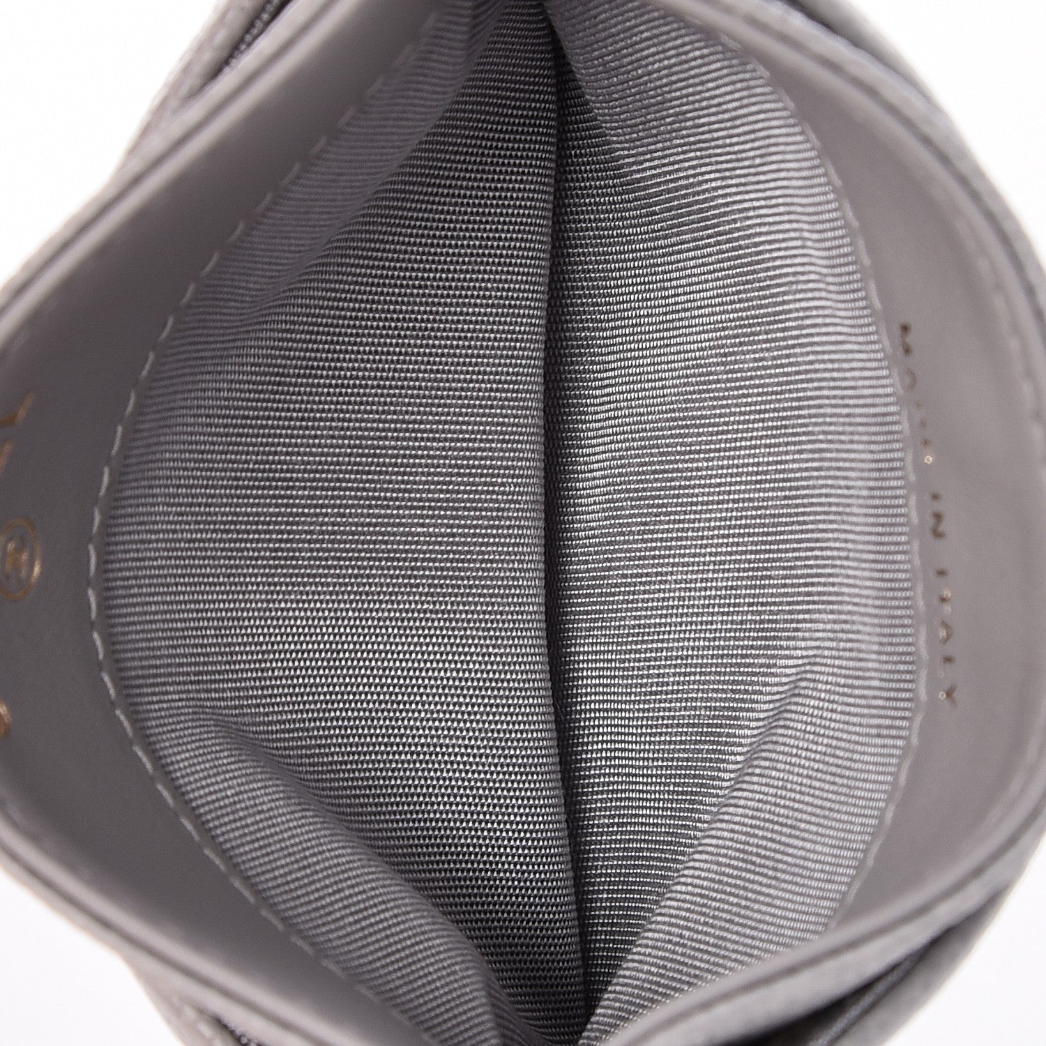 Chanel Caviar Quilted Boy Card Holder Grey 5 of 8