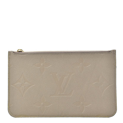 Louis Vuitton Empreinte Monogram Giant Neverfull MM Pochette Tourterelle 1 of 6