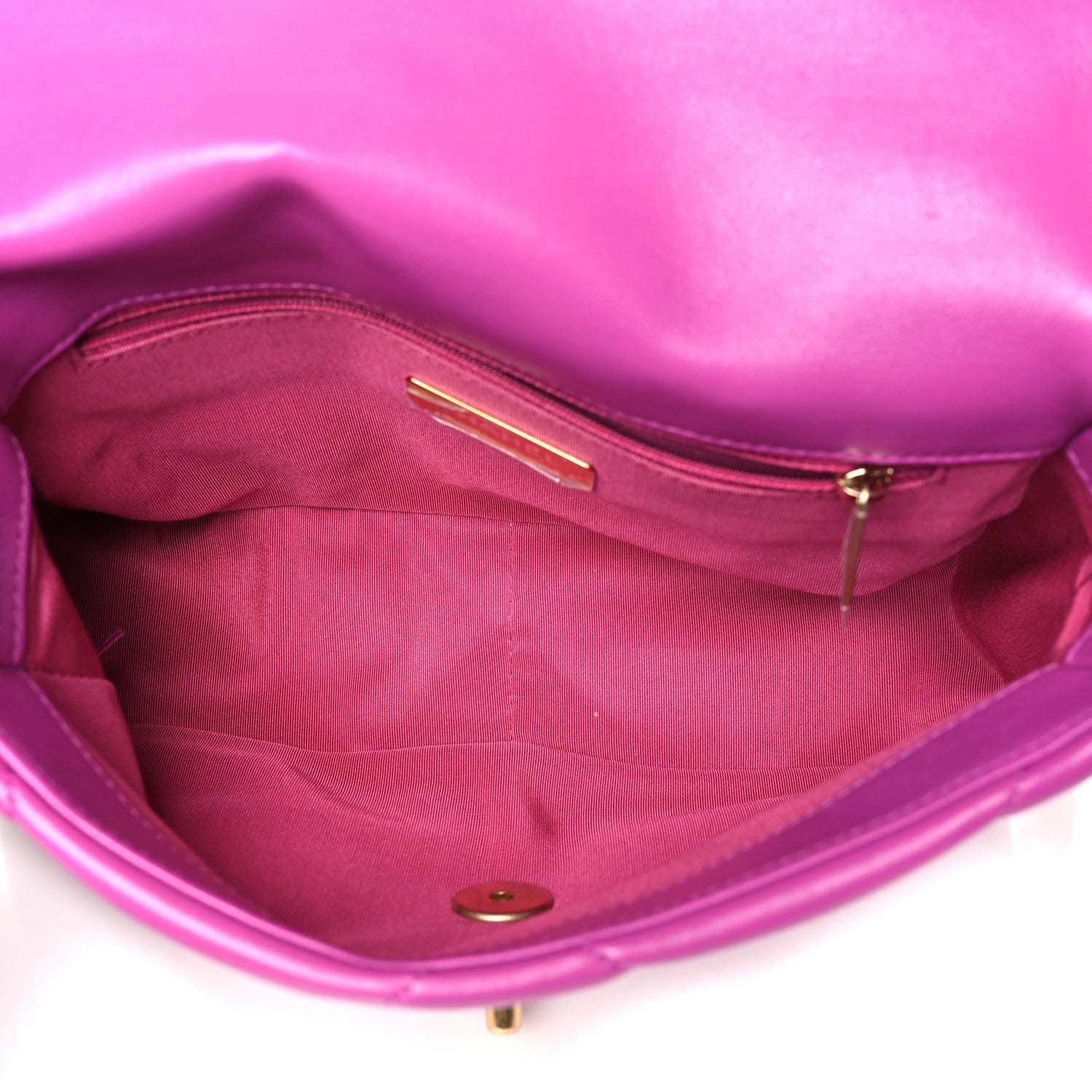 Chanel Lambskin Quilted Medium Chanel 19 Flap Purple 5 of 11