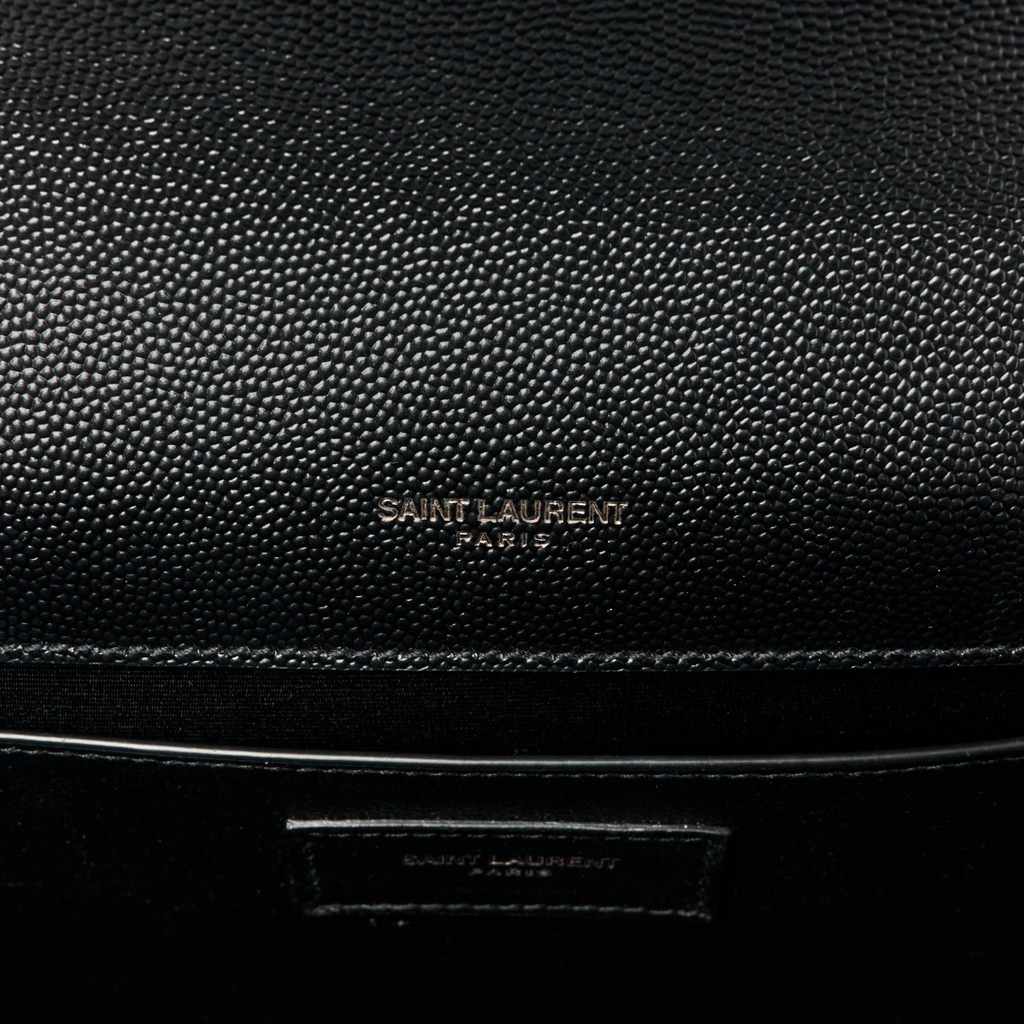 Grain De Poudre Medium Classic Monogram Monochrome Kate Satchel Black