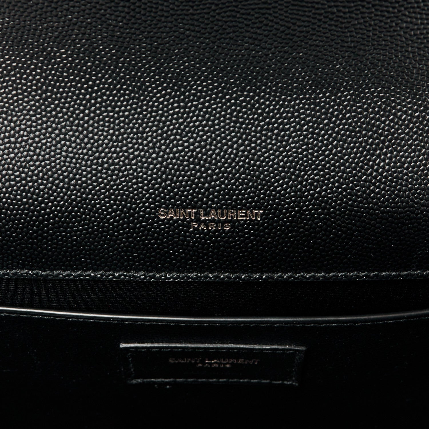 Saint Laurent Grain De Poudre Medium Classic Monogram Monochrome Kate Satchel Black 6 of 11