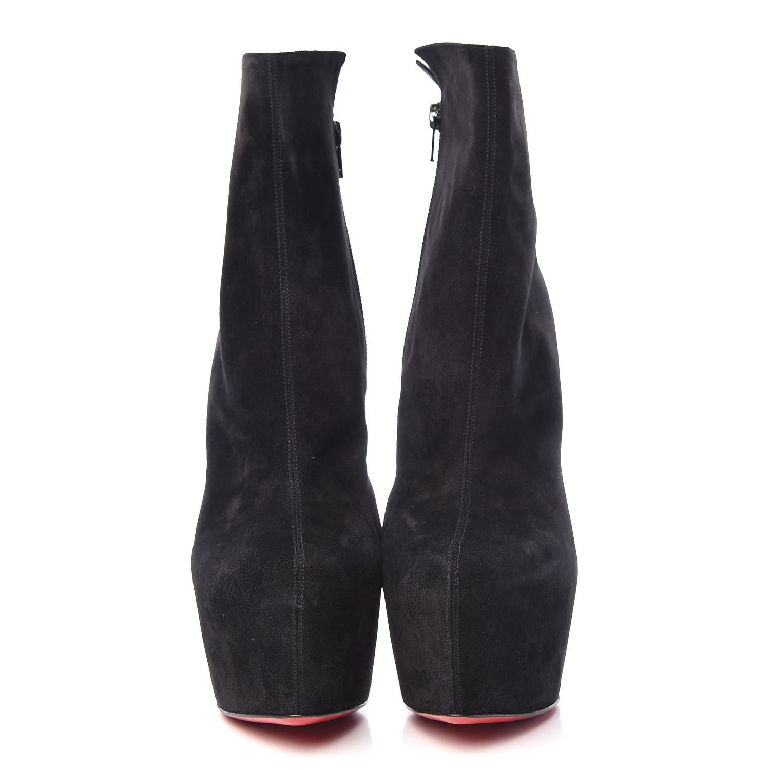 Christian Louboutin Suede Daf Booty 160 Ankle Boots 41 Black 2 of 10