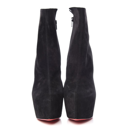 Christian Louboutin Suede Daf Booty 160 Ankle Boots 41 Black 2 of 10