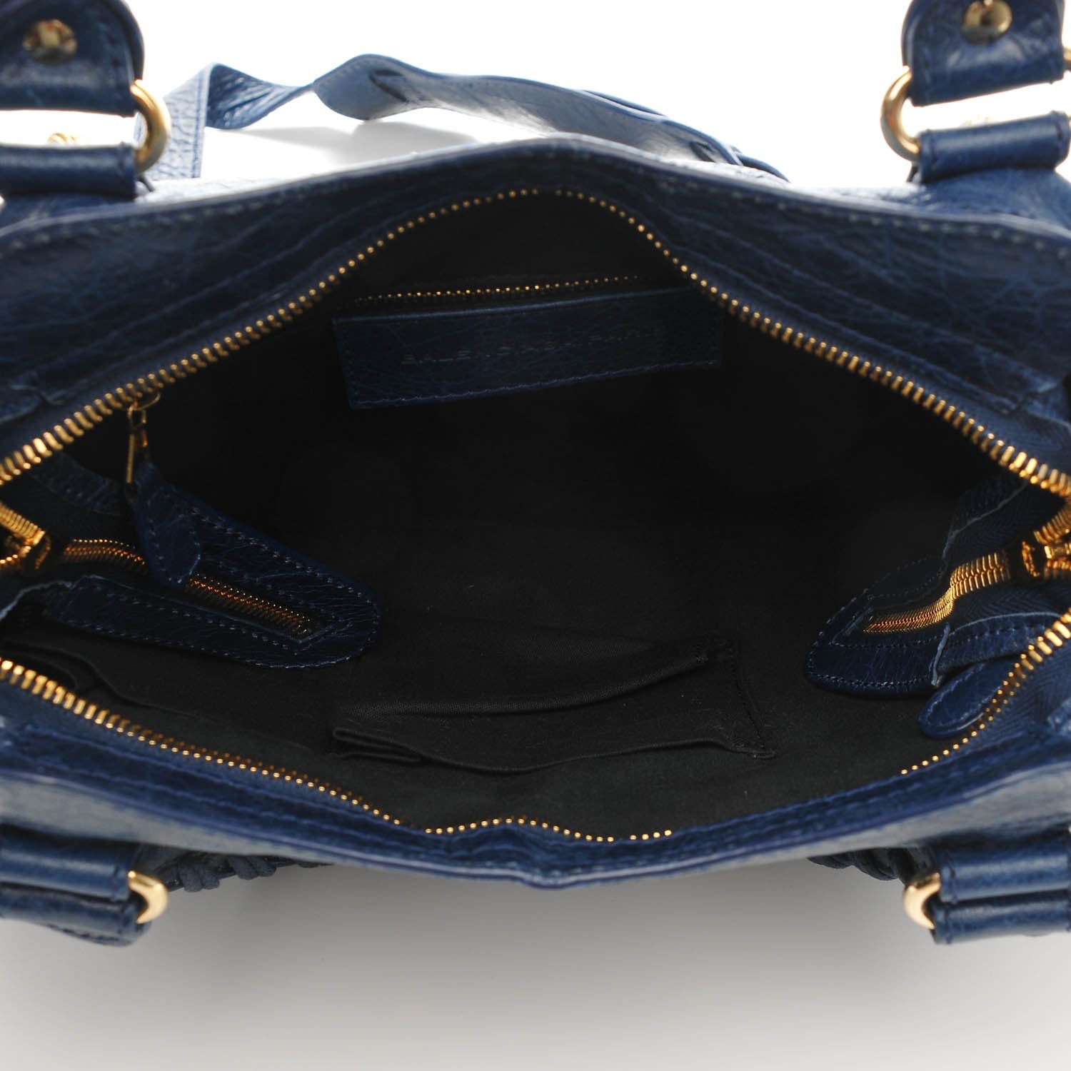Balenciaga Agneau Giant 12 Gold Hardware Town Bleu Mineral 5 of 7