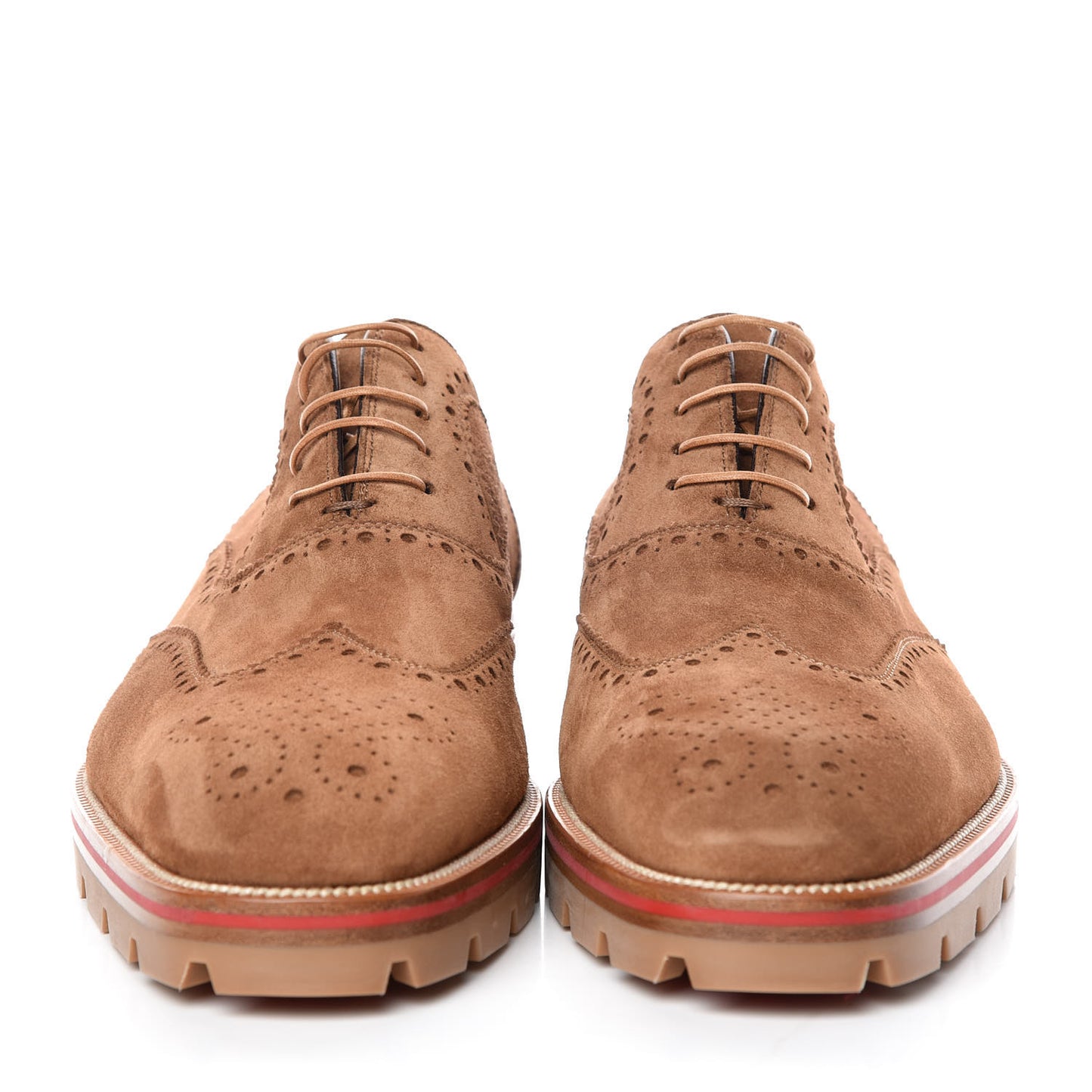 Veau Velours Mens Charlie Me Flat Oxfords 44 Brown