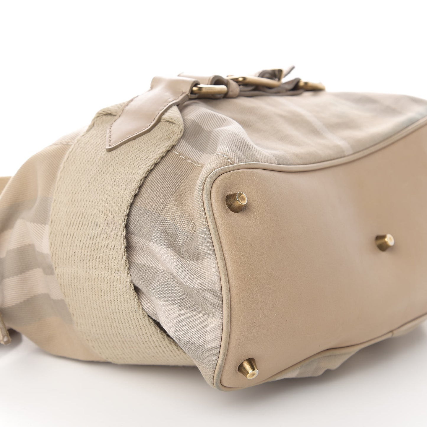 Canvas House Check Small Parsons Hobo Light Beige