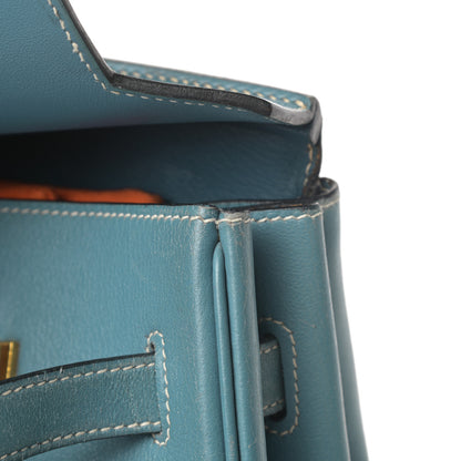 Hermes Gulliver Birkin 35 Blue Jean 14 of 19