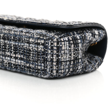 Chanel Tweed Snakeskin Quilted Small CC Filigree Flap Multicolor 9 of 12