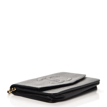 Chanel Caviar Timeless CC Wallet On Chain WOC Black 4 of 9