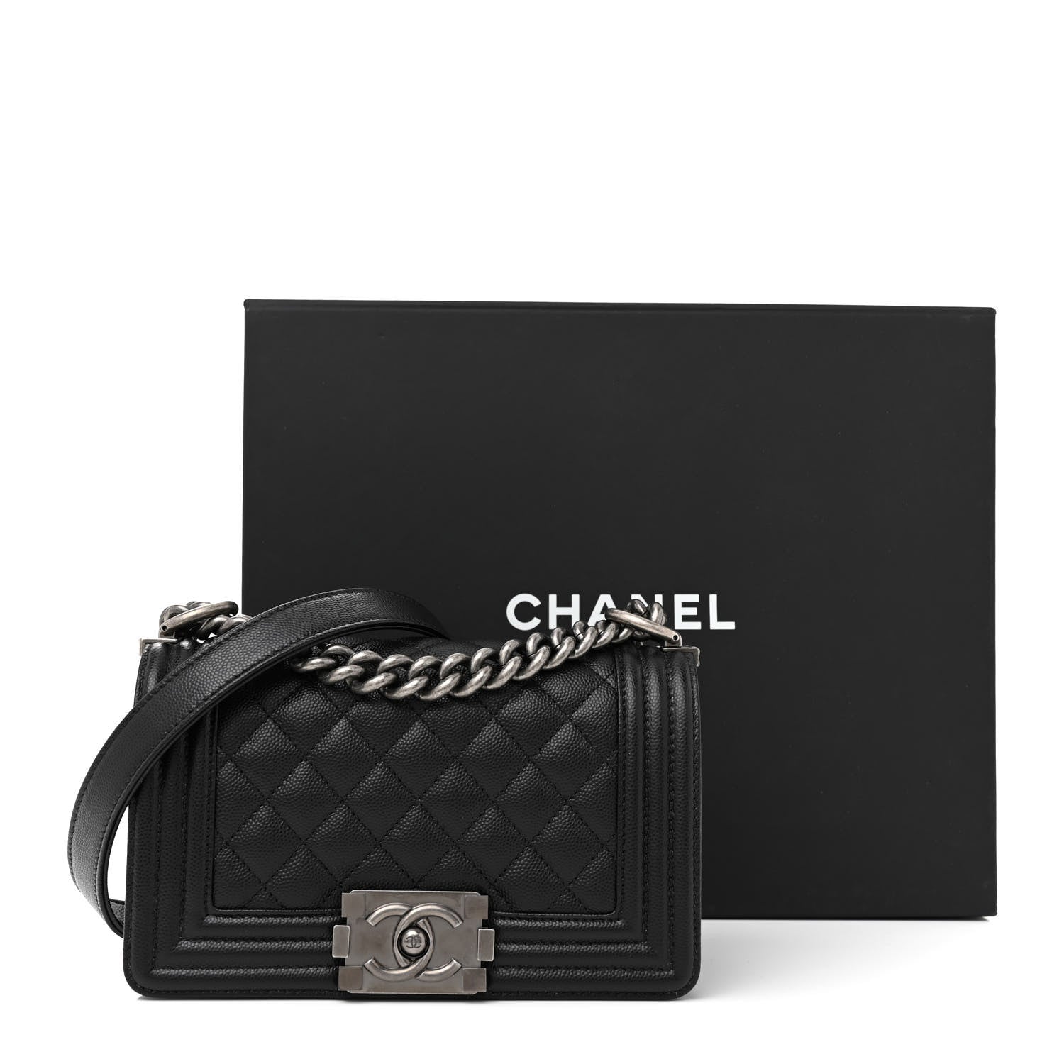 Chanel Caviar Quilted Small Boy Flap Black 11 of 11