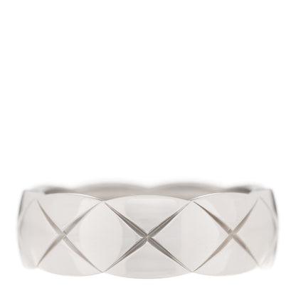 Chanel 18K White Gold Small Coco Crush Ring 56 7.75 1 of 4