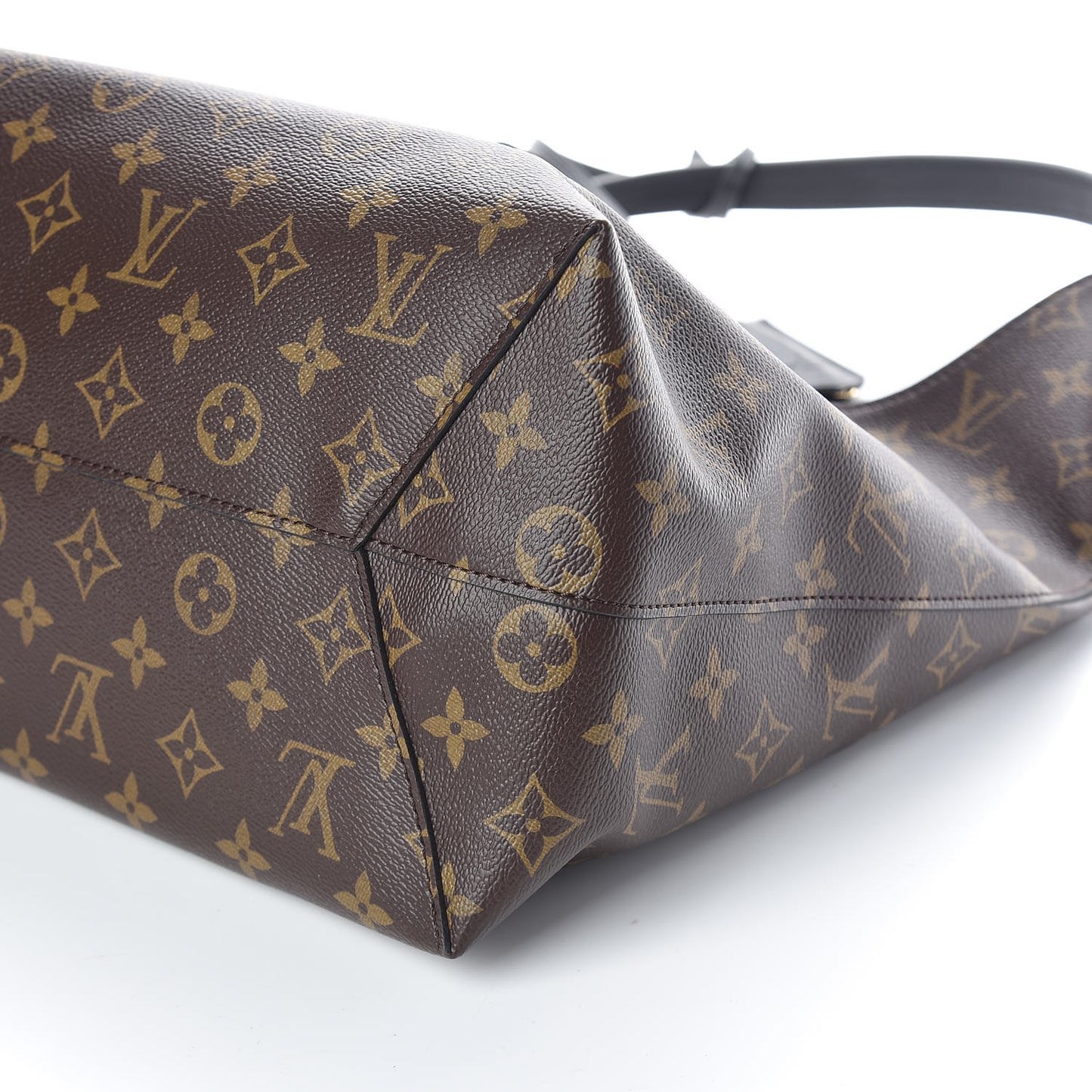 Monogram Flower Hobo Black