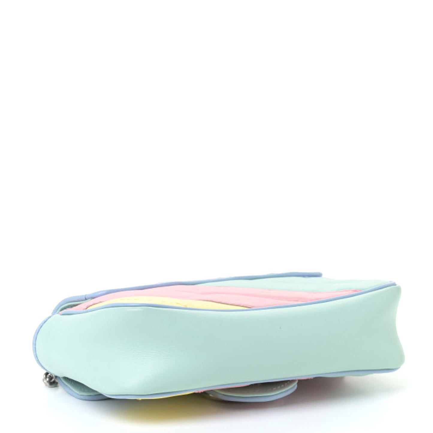 Calfskin Matelasse Diagonal Super Mini GG Marmont Shoulder Bag Multicolor Pastel